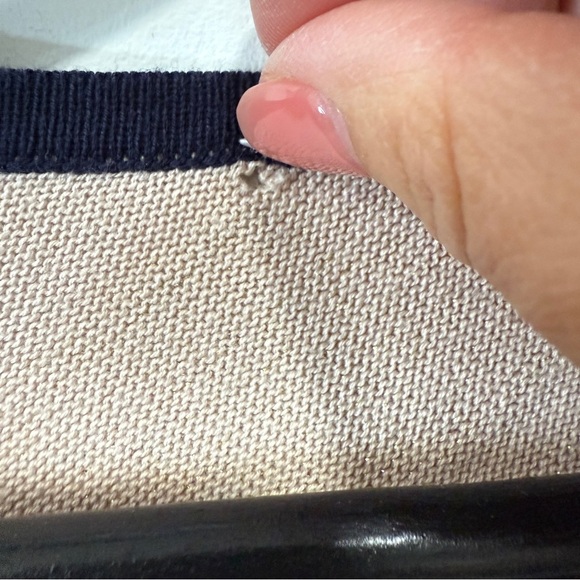 Tanjay Striped Teal and Beige Sweater - Picture 5 of 15